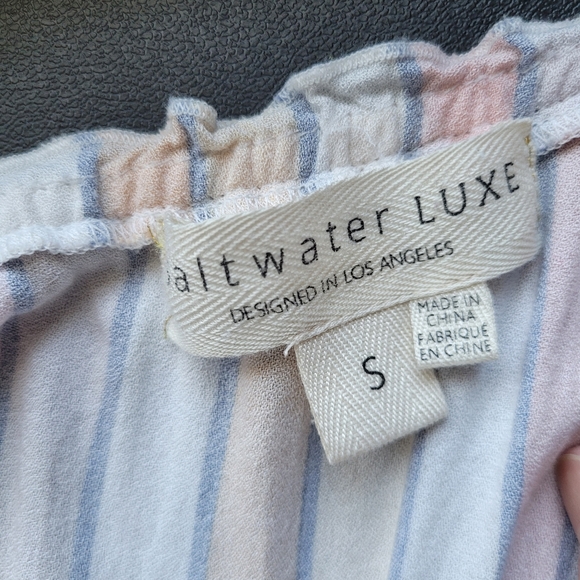 Saltwater Luxe Striped Cropped Jumpsuit, VGUC, Size S - Picture 9 of 9